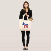 Demokrat-Tasche Jumbo Stoffbeutel (Vorderseite (Model))