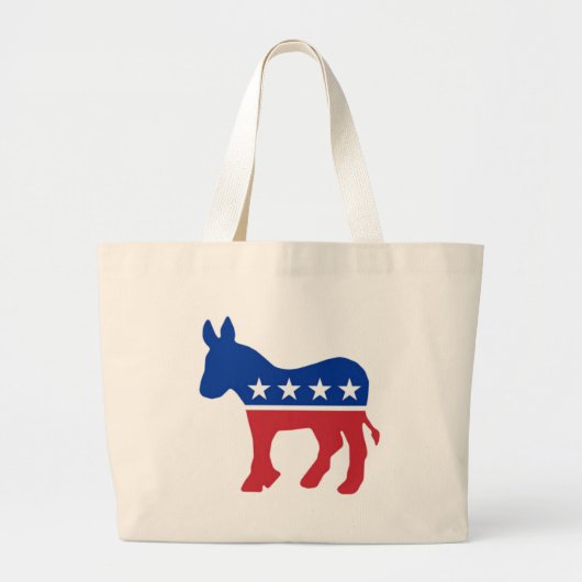 Demokrat-Tasche Jumbo Stoffbeutel (Vorne)
