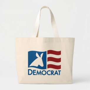 Demokrat-Tasche Jumbo Stoffbeutel