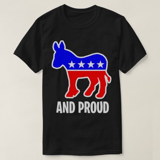 DEMOKRAT UND STOLZ T-Shirt (Design vorne)