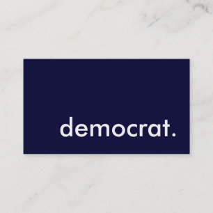 Demokrat. Visitenkarte