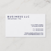 Demokrat. Visitenkarte (Rückseite)