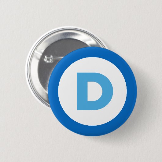 Demokraten 2016 button (Vorne & Hinten)