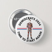 Demokraten 2024 button (Vorne & Hinten)