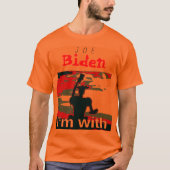 Demokraten 2024 Ich bin mit Him Vote für Joe Biden T-Shirt (Vorderseite)