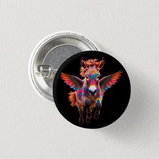 DEMOKRATEN BUTTON (Vorne & Hinten)