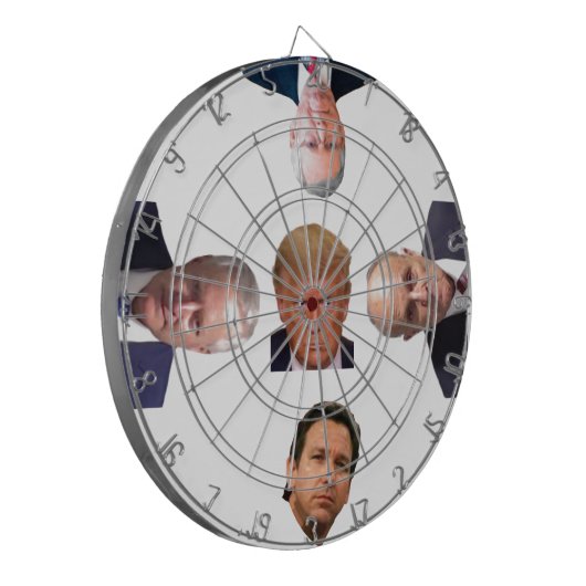 Demokraten Dartboard Dartscheibe (Vorderseite Links)