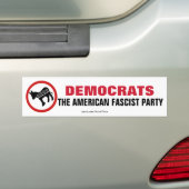 Demokraten Das faschistische amerikanische Party Autoaufkleber (Auf Auto)