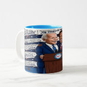 Demokraten ehren Biden, Embrace Harris - 11oz Cera Zweifarbige Tasse (Vorderseite Links)