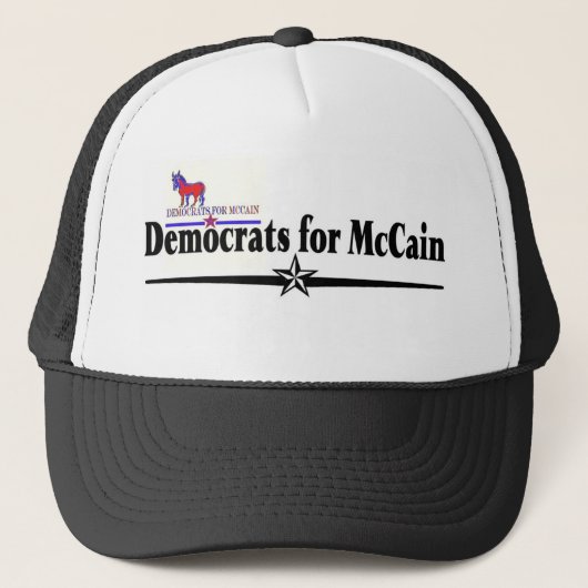 DEMOKRATEN FÜR MCCAIN TRUCKERKAPPE (Vorderseite)