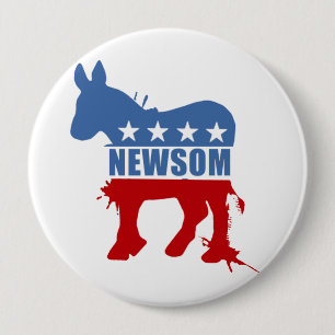 Demokraten für Newsom Button