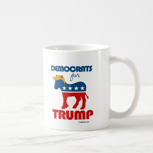 Demokraten für Trumpf 2016 Tasse (Rechts)