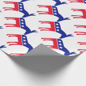 Demokraten Geschenkpapier (Ecke)