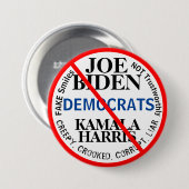 Demokraten Joe Biden Kamala Harris Button (Vorne & Hinten)