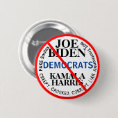 Demokraten Joe Biden Kamala Harris Button (Vorne & Hinten)