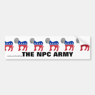 Demokraten NPC Army Autoaufkleber