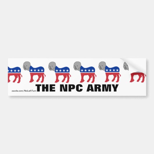 Demokraten NPC Army Autoaufkleber (Vorne)