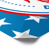 Demokraten Partei Emblem Abzeichen Poster