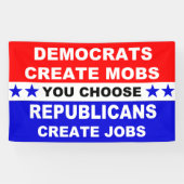 Demokraten schaffen Mobs Banner (Horizontal)
