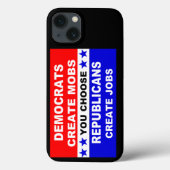 Demokraten schaffen Mobs Case-Mate iPhone Hülle (Rückseite)