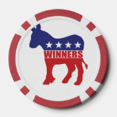 Demokraten sind Sieger Pokerchips (Rückseite)