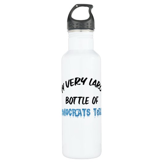 Demokraten tränen edelstahlflasche (Vorderseite)