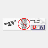Demokraten USA Autoaufkleber (Vorne)