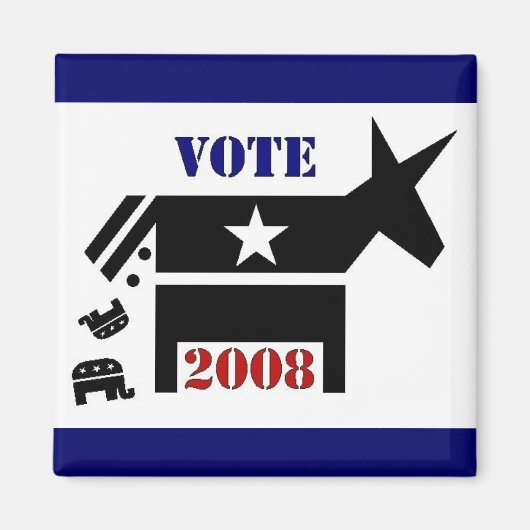 DEMOKRATIE 2008 AUF DEM PLATZ MAGNET (Vorne)