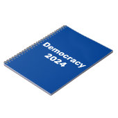 Demokratie 2024 Präsidentschaftswahl Notizblock (Linke Seite)