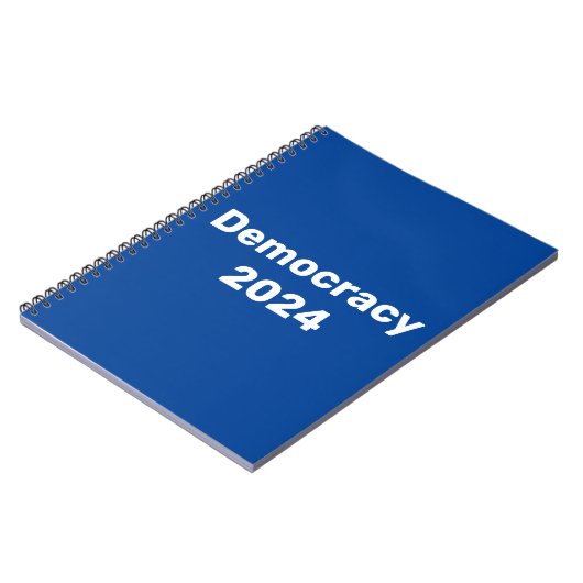 Demokratie 2024 Präsidentschaftswahl Notizblock (Linke Seite)