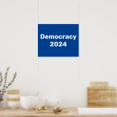 Demokratie 2024 Präsidentschaftswahl Poster (Küche)