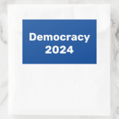 Demokratie 2024 Präsidentschaftswahl Rechteckiger Aufkleber (Tasche)