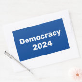 Demokratie 2024 Präsidentschaftswahl Rechteckiger Aufkleber (Umschlag)