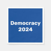 Demokratie 2024 Präsidentschaftswahl Serviette (Vorderseite)