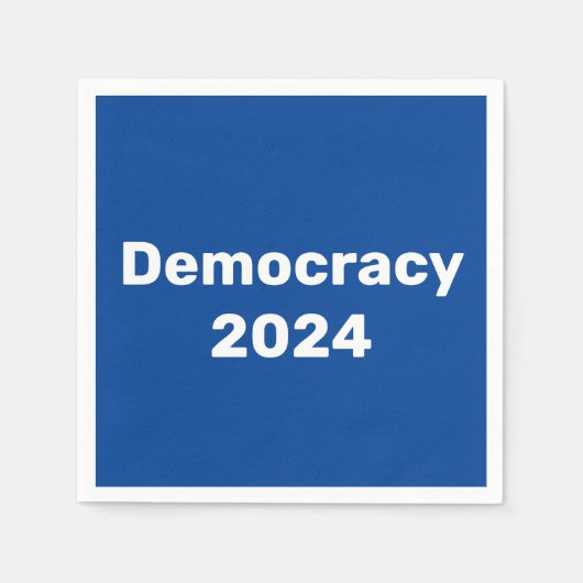 Demokratie 2024 Präsidentschaftswahl Serviette (Vorderseite)
