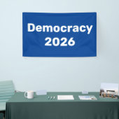 Demokratie 2026 Zwischenwahlen Banner (Messeveranstaltung)