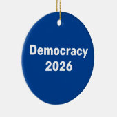Demokratie 2026 Zwischenwahlen Keramik Ornament (Rechts)