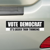 DEMOKRATIE ABSTIMMEN - IHR LEICHT ALS DER DENKENDE AUTOAUFKLEBER (Auf Auto)