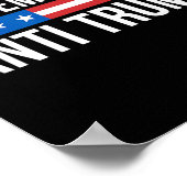 Demokratie - Anti Trump - Poster (Ecke)