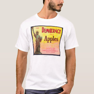Demokratie-Apple-Kiste LabelDufur ODER T-Shirt