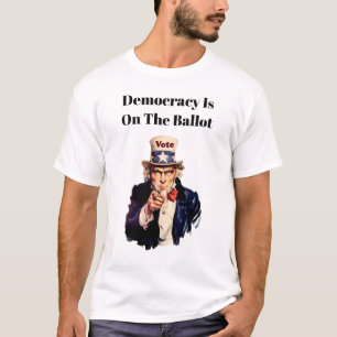 Demokratie auf dem Stimmzettel 2026 T-Shirt