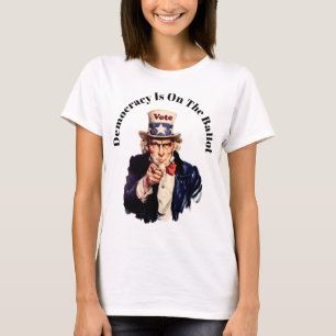 Demokratie auf dem Stimmzettel 2026 T-Shirt