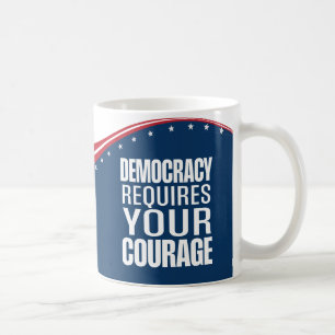 Demokratie braucht Mut Flagge Kaffeetasse