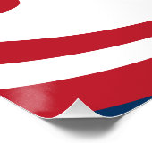 Demokratie braucht Mut | Flagge | Poster (Ecke)