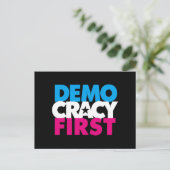 Demokratie erste Postkarte (Stehend Vorderseite)