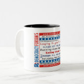 Demokratie-Forum-Übung Zweifarbige Tasse (Vorderseite Links)