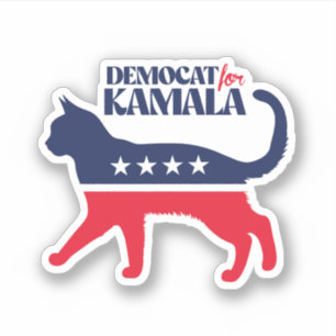 Demokratie für Kamala Aufkleber