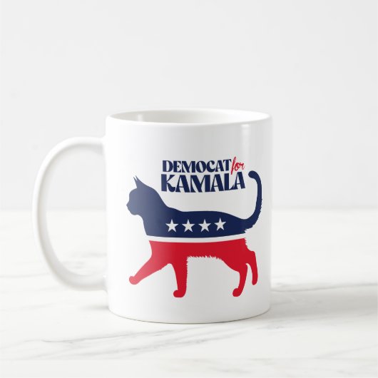 Demokratie für Kamala Kaffeetasse (Links)