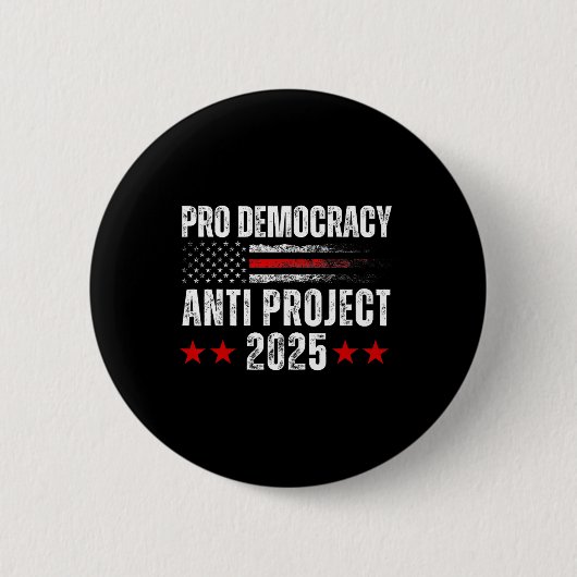 Demokratie gegen Projekt 2025 Stopp Projekt 2025 A Button (Vorderseite)