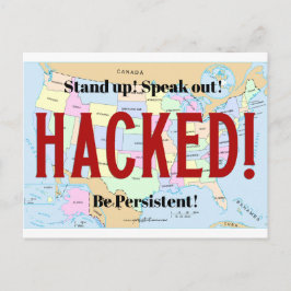 Demokratie gehackt! | Maßnahmen| | Politik Postkarte